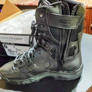 5.11 Tactical Taclite 8" Side Zip Boot Black -8.5 Wide